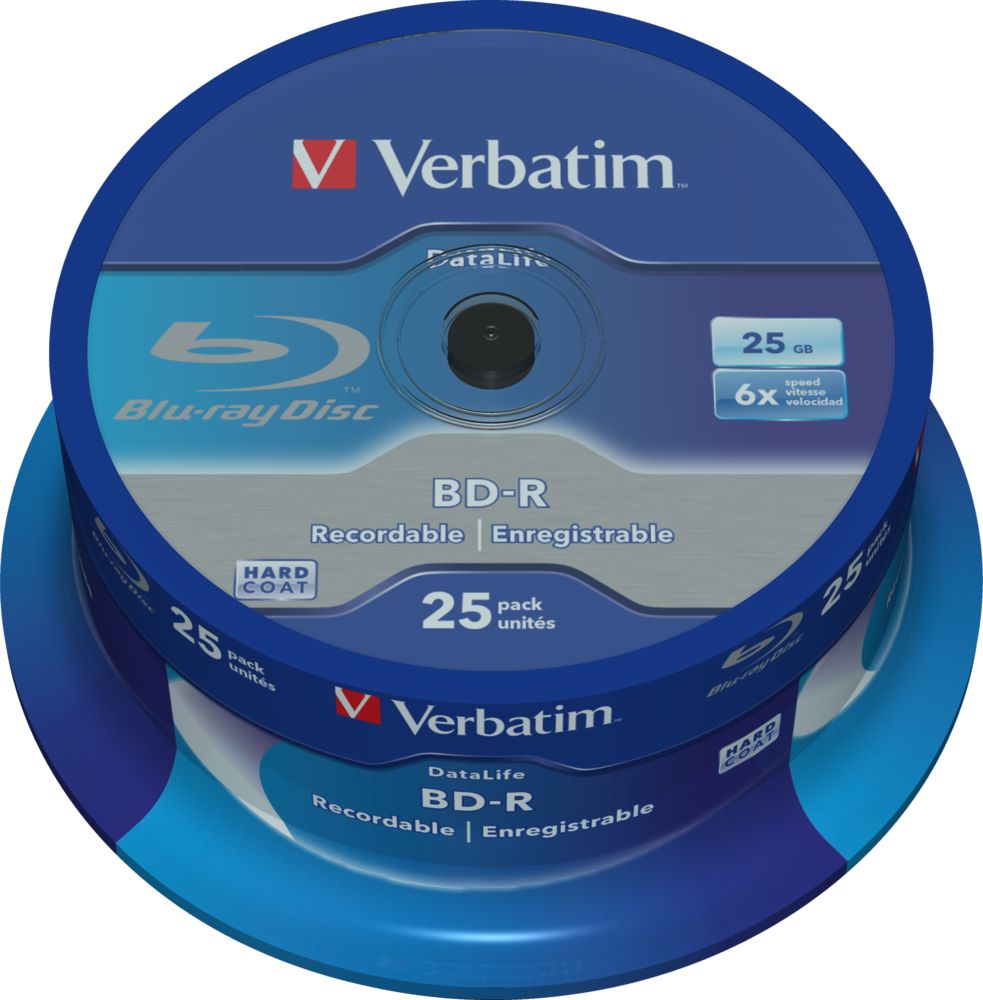 Verbatim BD-R 25 GB 6x 25 kusů (43837)