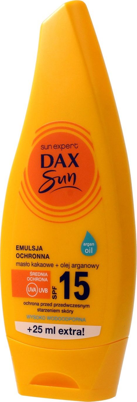 DAX DAX_Sun SPF15 ochranná emulze Kakaové máslo Arganový olej 175ml