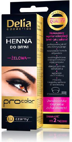 Delia Henna gél na obočie 1.0 čierna