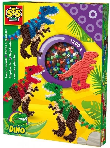 SES Nažehľovacie žehličky na korálky - T-REX dinosaurus - 192385