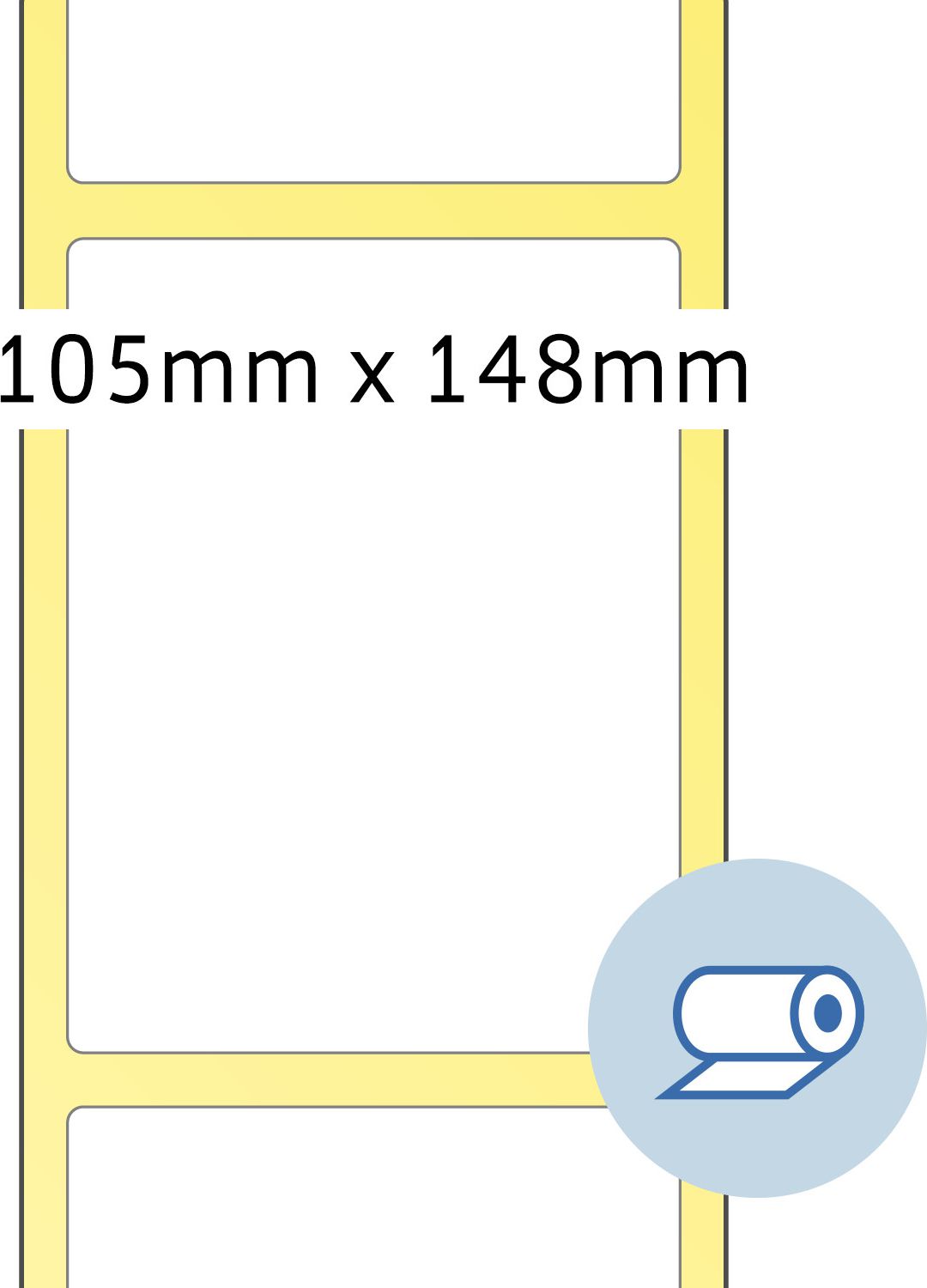 Herma Label rolka 105 x 148,5 mm / 1000 kusov (4095)