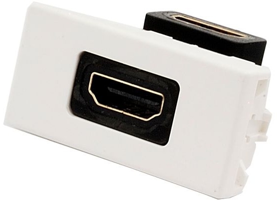 Kontakt-Simon K45/2 HDMI zásuvka čistě bílá - K129B/9