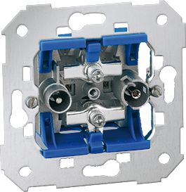 Anténní zásuvka Kontakt-Simon RTV-SAT s koncovým mechanismem (75466-69)