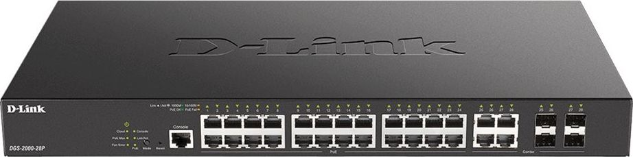 D-LINK 28-Port Gigabit PoE Managed Switch