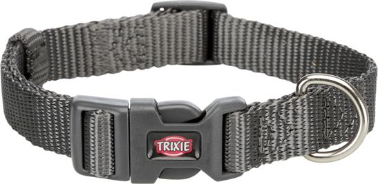 Obojek Trixie Premium, grafit, velikost S 25–40 cm/15 mm