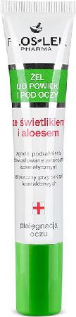 Floslok Eye Care Gel se světlíkem a okem aloe vera v 15 ml trubice