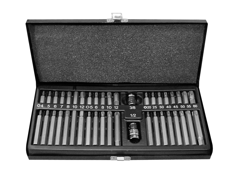 Modeco Sada bitov Torx 40ks. + kovové púzdro - MN-54-801