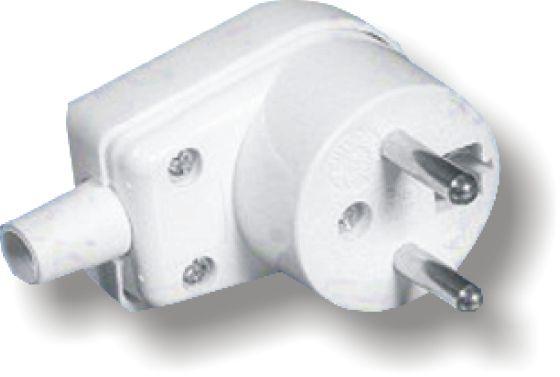 Elektro-Plast Angle Plug s/U 10/16A WB-6 BIALA (3300-00)