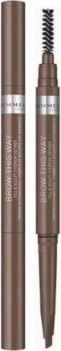 Rimmel Brow This Way Tužka na obočí č. 002 Medium Brown 0,25g