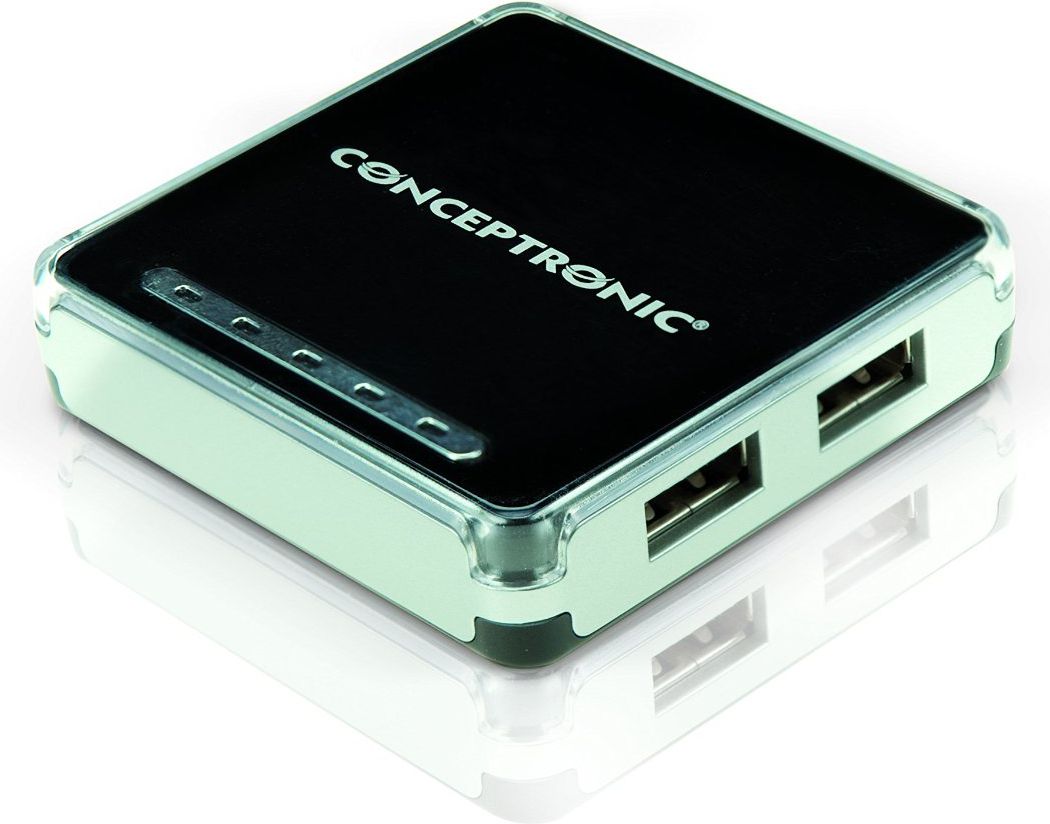 Conceptronický USB HUB 4 USB porty černý (C4PUSB2)