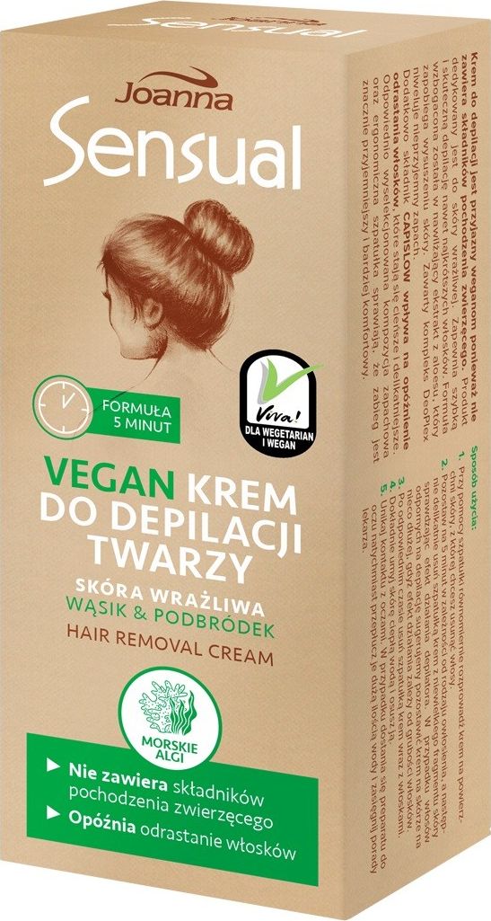 Joanna Sensual Vegan depilačný krém na tvár 20g