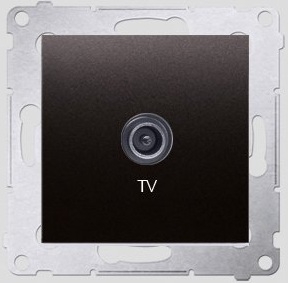Kontakt-Simon SIMON54 TV anténní zásuvka antracitová (DAK1.01/48)