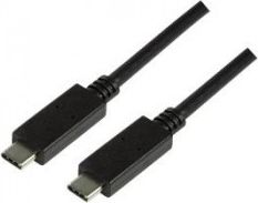 LogiLink USB-C - USB-C kábel USB 0,5 m čierny (CU0128)