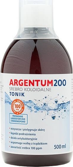 Aura Herbals pleťové tonikum Argentum 200 100PPM koloidné striebro 500ml