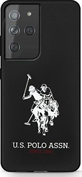 US POLO US Polo USHCS21LSLHRBK S21 Ultra G998 čierno/čierne silikónové logo