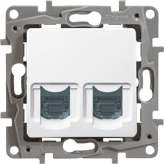 Legrand Počítačová zásuvka 2xRJ45 kat. 6 STP bílá (664776)