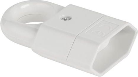 Elgotech Prenosná zásuvka s rukoväťou b/u Euro 2,5A 250V biela GP2C