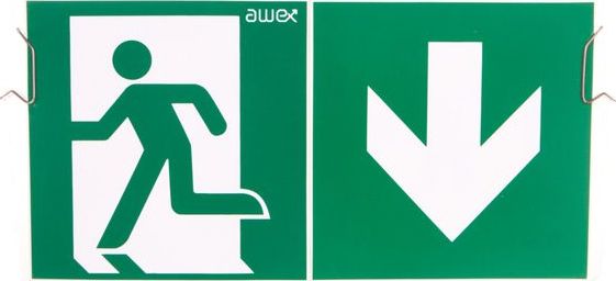 Awex Plexea Exit P + Upevňovací přílohy + Pictogram PU31 PU41 - ETE/PLX/PU31, PU41