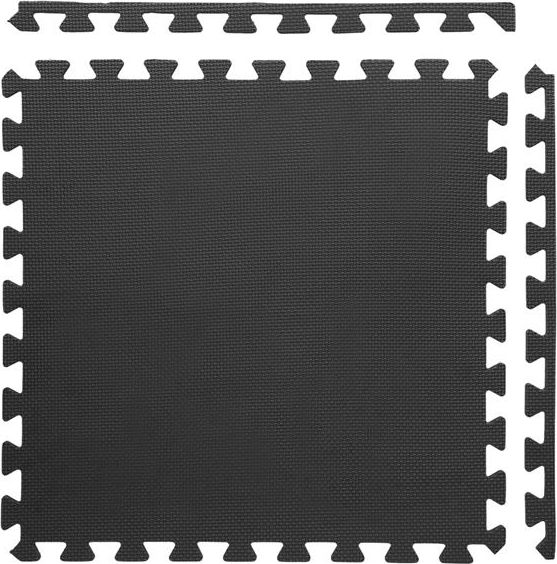 One Fitness ochranná podložka MP10 122 cm x 122 cm x 1 cm černá