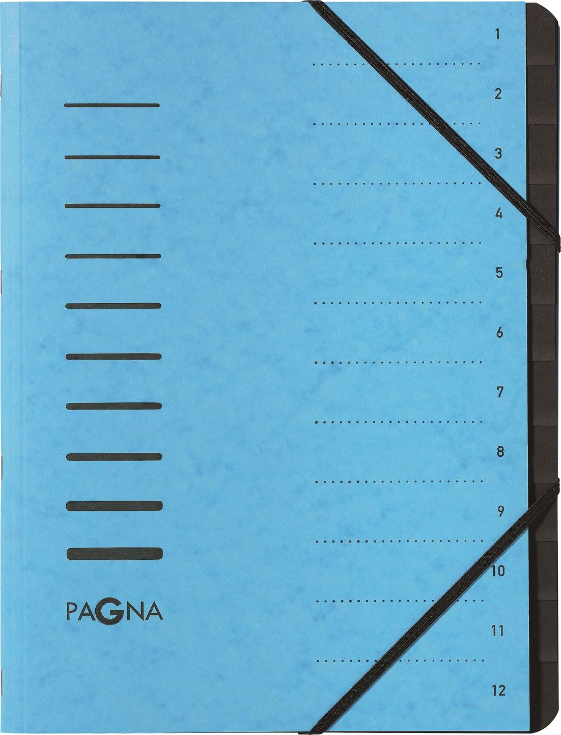 Pagna Folder 12 Fächer 1-12 hellblau