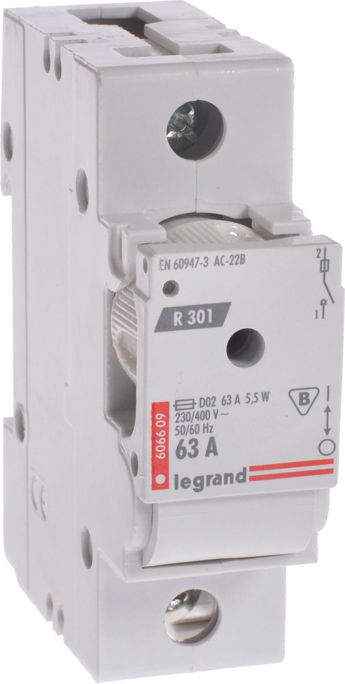 LEGRAND FUSE LISTONKTOR 1P 63A D02 R301 (606609)