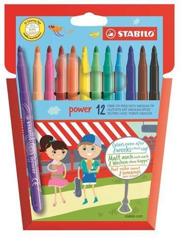 STABILO Fixy  Power , 18 různých barev, 2 mm