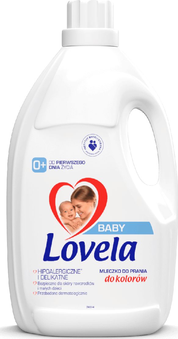 Lovela hypoalergenní mléko pro mytí dítěte a dětské oblečení pro 2,9 l barvy