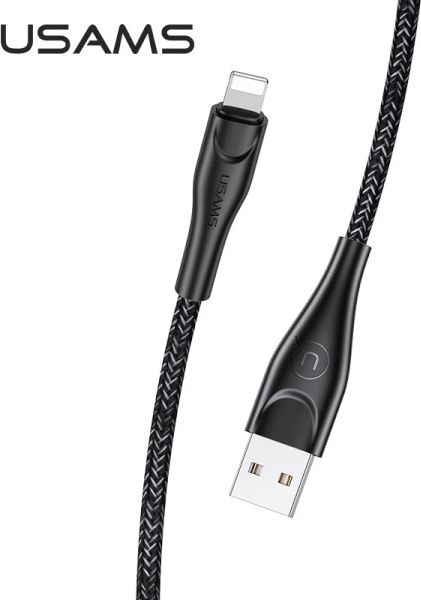 Usams USB-A – Lightning kábel 1 m čierny (63788-uniw)