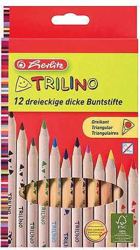 Pastelky Herlitz TRILINO 12 barev 10412062