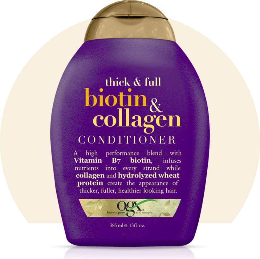 Organix Cosmetix Biotin & Collagen Conditioner - kondicionér s biotinem a kolagenem dodávají vlasům objem 385 ml