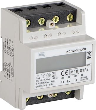 Kanlux Elektromer 100A 3x230/400V s displejom KDEM-3P (19344)
