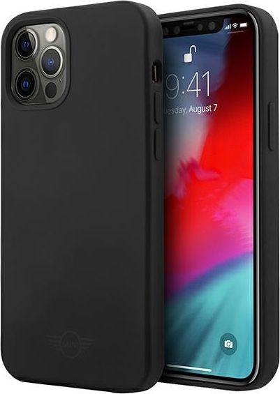 Mini Mini MIHCP12LSLTBK iPhone 12 Pro Max 6.7 čierny / čierny pevný obal silikónový Tone On Tone