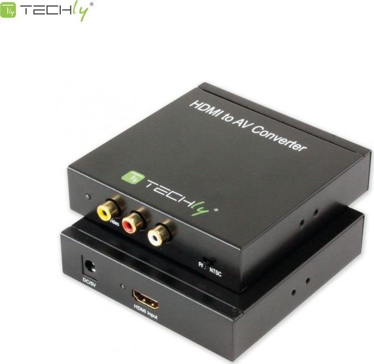 Techly AV adaptér RCA (Cinch) x3 - HDMI čierny (301672)