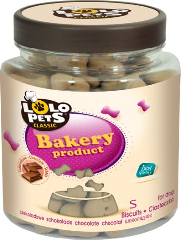 Lolo Pets Classic Cookies - Čokoládové kosti ve sklenicích S - 210g