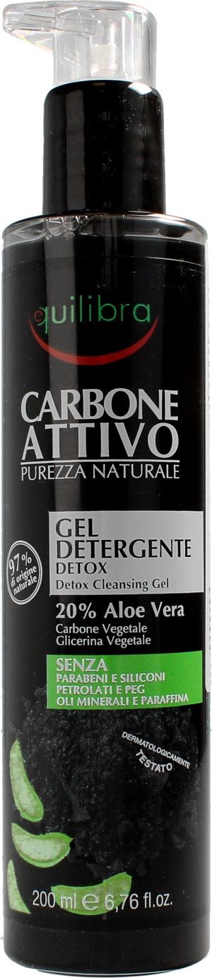 Equilibra Carbo Detox čistiaci gél Aloe Vera 200 ml