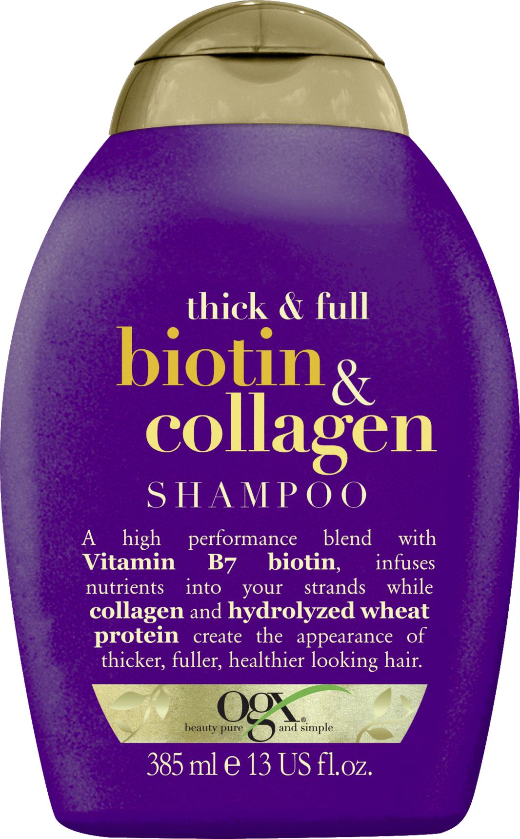 Organix Cosmetix Biotin & Collagen Shampoo šampon s biotinem a kolagenem pro objem vlasů 385 ml