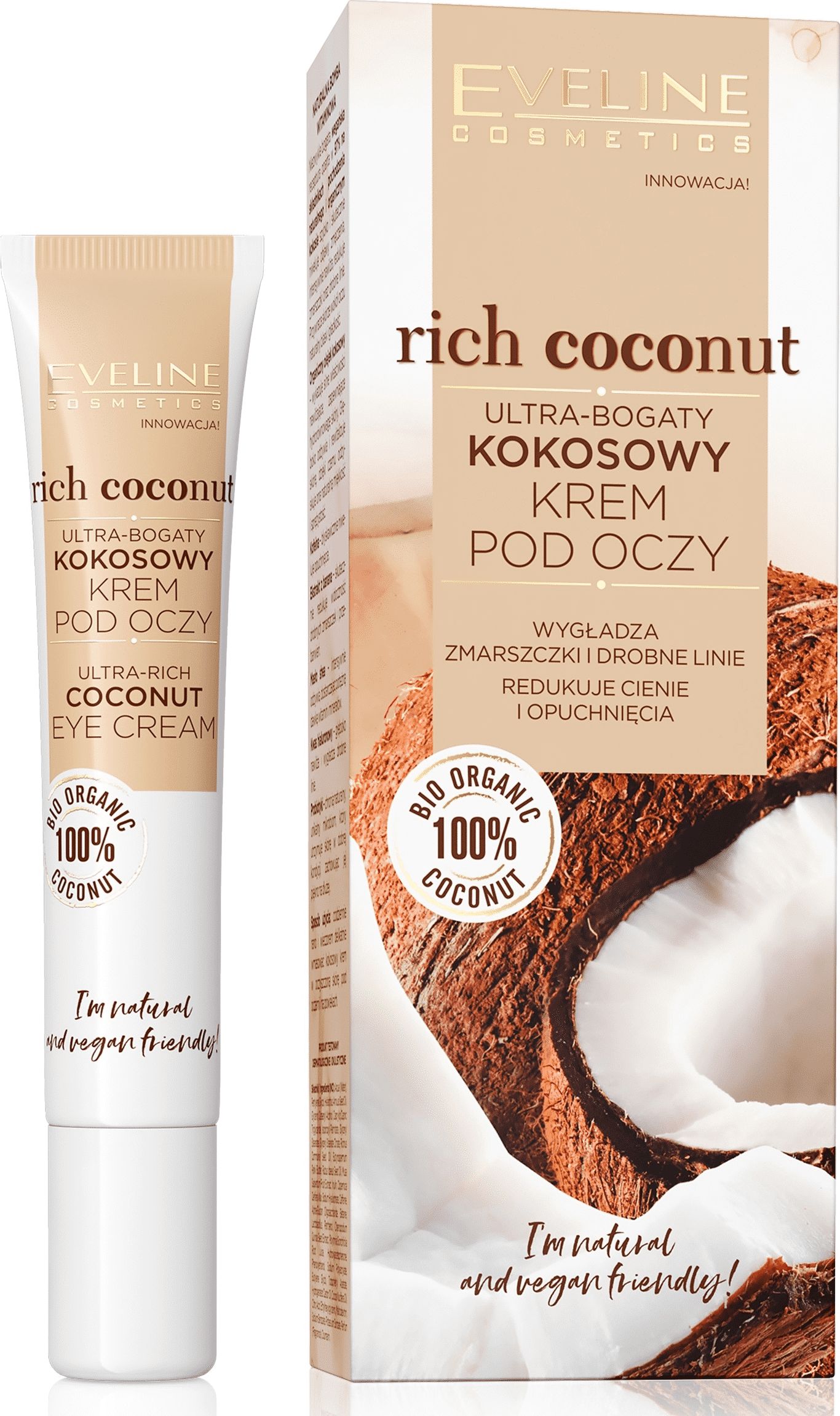 Eveline Rich Coconut ultra bohatý kokosový očný krém 15 ml