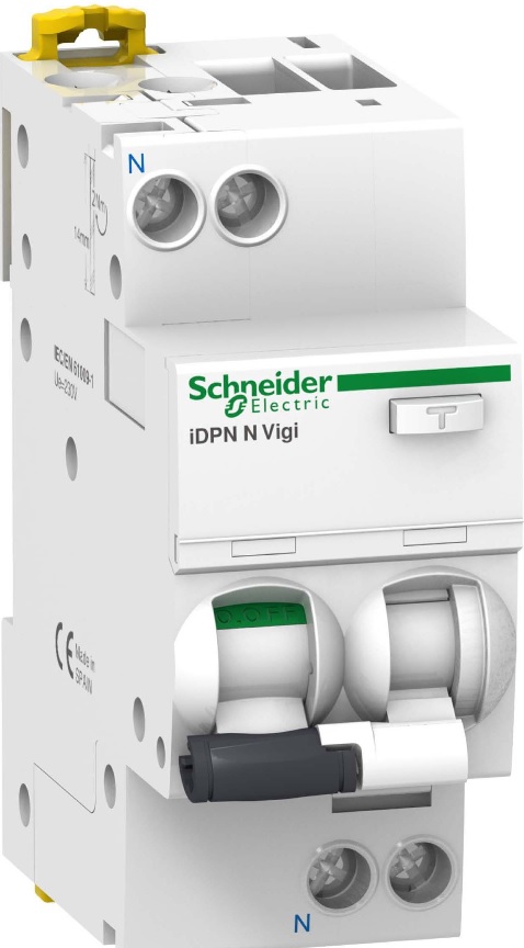 Schneider Zvyškový istič iDPN N VIGI 2P 16A C 0,03A A A9D32616