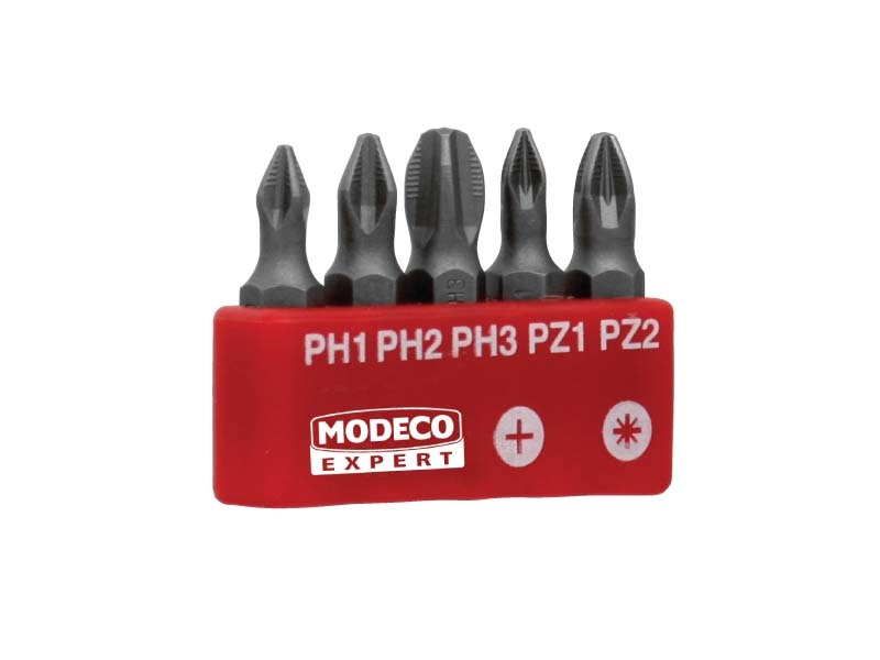 Modeco Sada hrotů 25mm PH1-PH3 A PZ1-PZ2 5 ks. - MN-15-512