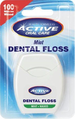 Voskovaná zubní nit Active Oral Care Mint