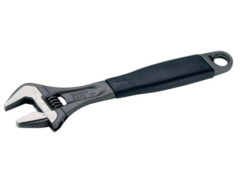 Bahco švédský klíč nastavitelný, gumová rukojeť 257 mm (9072 P)