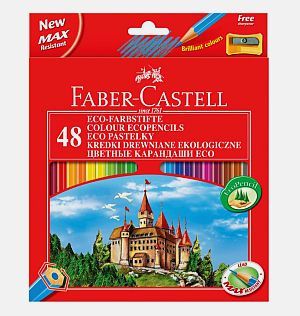 Pastelky Faber-Castell 48 barev s ořezávátkem Zipper