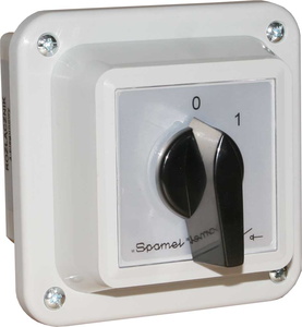 Spamel Cam switch 0-1 3P 16A v púzdre - LK16R-2.8211OB1