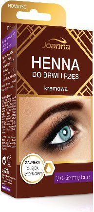 Joanna Henna na obočí a řasy krém č. 3.0 tmavě hnědý 15 ml