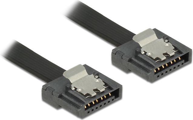 Delock SATA - SATA, 1m, Čierna (83843)