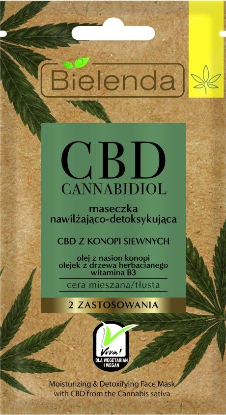 Bielenda CBD Cannabidil zvlhčující a dexikující maska ??8G