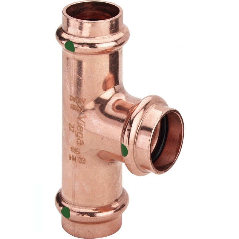 Viega Copper Tee s SC -Contur 22x18x22mm - 291945