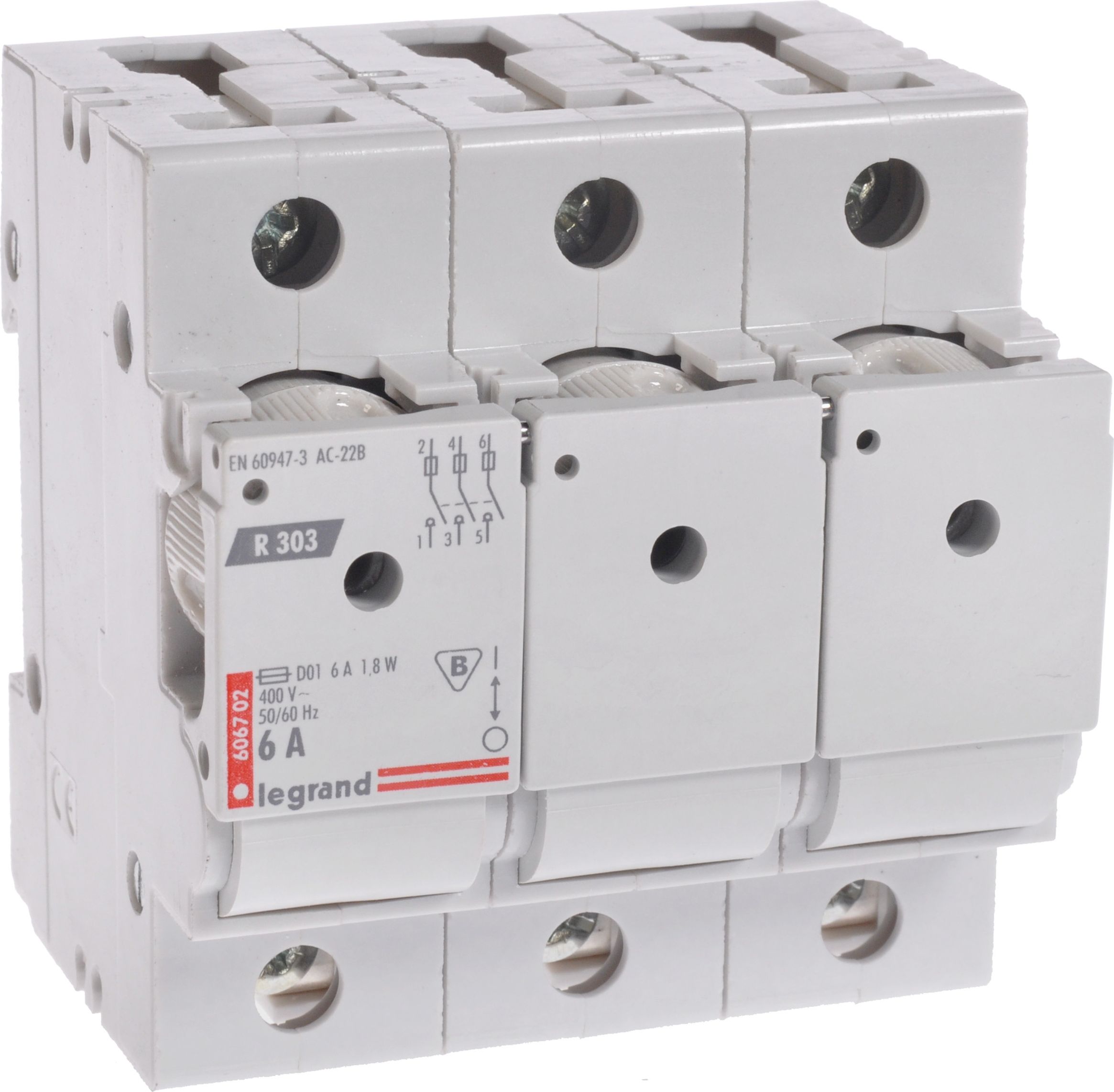 LEGRAND FUSE odpojovač 3p 6A D01 R303 (606702)