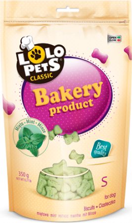 Lolo Pets Classic Cookies - Mátové kosti ve fólii doypack S - 350 g