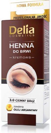 Delia Henna na obočí č. 3.0 Tmavě hnědá